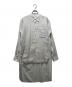 COMME des GARCONS SHIRT（コムデギャルソンシャツ）の古着「ストライプ 切替 ロングシャツ」｜ホワイト