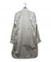 COMME des GARCONS SHIRT (コムデギャルソンシャツ) ストライプ 切替 ロングシャツ ホワイト サイズ:S：7000円