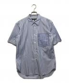 COMME des GARCONS HOMME DEUXコムデギャルソン オム ドゥ）の古着「パッチポケットシャツ」｜ブルー