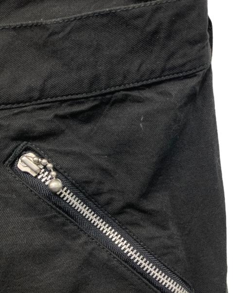 COMME des GARCONS JUNYA WATANABE MAN（コム デ ギャルソン ジュンヤ ワタナベ マン）COMME des GARCONS JUNYA WATANABE MAN (コム デ ギャルソン ジュンヤ ワタナベ マン) コットンナイロン マルチジップパンツ ブラック サイズ:Sの古着・服飾アイテム
