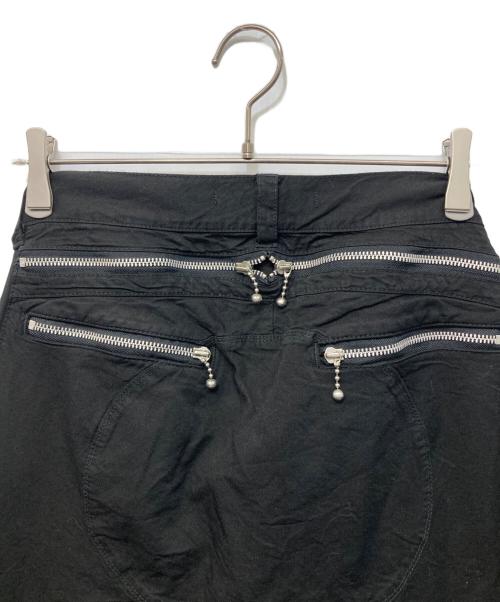 COMME des GARCONS JUNYA WATANABE MAN（コム デ ギャルソン ジュンヤ ワタナベ マン）COMME des GARCONS JUNYA WATANABE MAN (コム デ ギャルソン ジュンヤ ワタナベ マン) コットンナイロン マルチジップパンツ ブラック サイズ:Sの古着・服飾アイテム