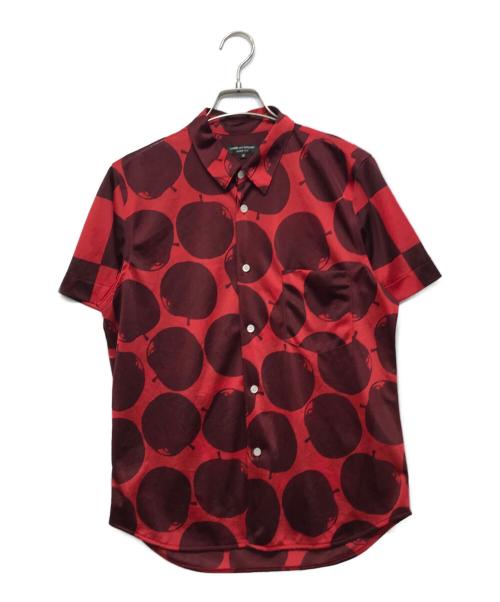COMME des GARCONS HOMME PLUS（コムデギャルソンオムプリュス）COMME des GARCONS HOMME PLUS (コムデギャルソンオムプリュス) リンゴ柄シャツ レッド サイズ:Mの古着・服飾アイテム