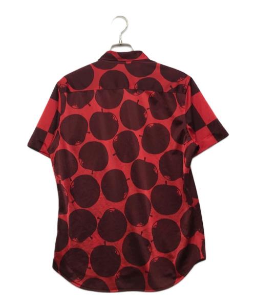 COMME des GARCONS HOMME PLUS（コムデギャルソンオムプリュス）COMME des GARCONS HOMME PLUS (コムデギャルソンオムプリュス) リンゴ柄シャツ レッド サイズ:Mの古着・服飾アイテム