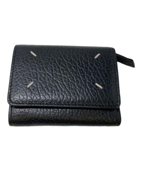 Maison Margiela（メゾンマルジェラ）Maison Margiela (メゾンマルジェラ) 4ステッチ 三つ折りウォレット ブラックの古着・服飾アイテム