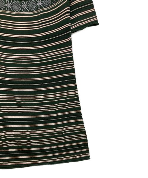 HaaT（ハート）HaaT (ハート) サマーニットデザインワンピース グリーン サイズ:SIZE 2の古着・服飾アイテム