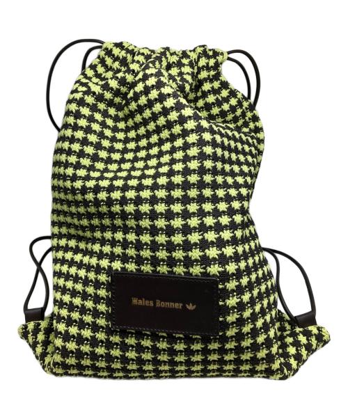 adidas Originals（アディダスオリジナル）adidas originals (アディダスオリジナル) WALES BONNER (ウェールズボナー) CROCHET BAG グリーン×ブラックの古着・服飾アイテム
