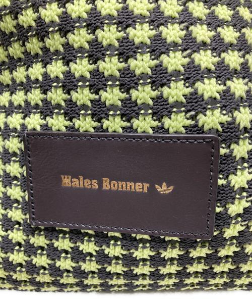 adidas Originals（アディダスオリジナル）adidas originals (アディダスオリジナル) WALES BONNER (ウェールズボナー) CROCHET BAG グリーン×ブラックの古着・服飾アイテム