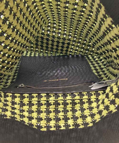 adidas Originals（アディダスオリジナル）adidas originals (アディダスオリジナル) WALES BONNER (ウェールズボナー) CROCHET BAG グリーン×ブラックの古着・服飾アイテム