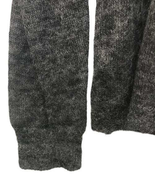 AURALEE（オーラリー）AURALEE (オーラリー) KID MOHAIR SHEER KNIT SHIRT CARDIGAN グレー サイズ:1の古着・服飾アイテム