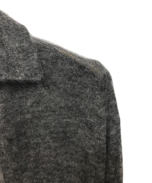 AURALEE（オーラリー）AURALEE (オーラリー) KID MOHAIR SHEER KNIT SHIRT CARDIGAN グレー サイズ:1の古着・服飾アイテム