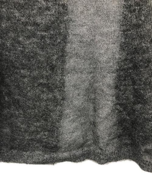 AURALEE（オーラリー）AURALEE (オーラリー) KID MOHAIR SHEER KNIT SHIRT CARDIGAN グレー サイズ:1の古着・服飾アイテム