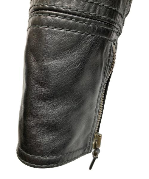 GUCCI（グッチ）GUCCI (グッチ) スタンドカラーライダースジャケット ブラック サイズ:50の古着・服飾アイテム