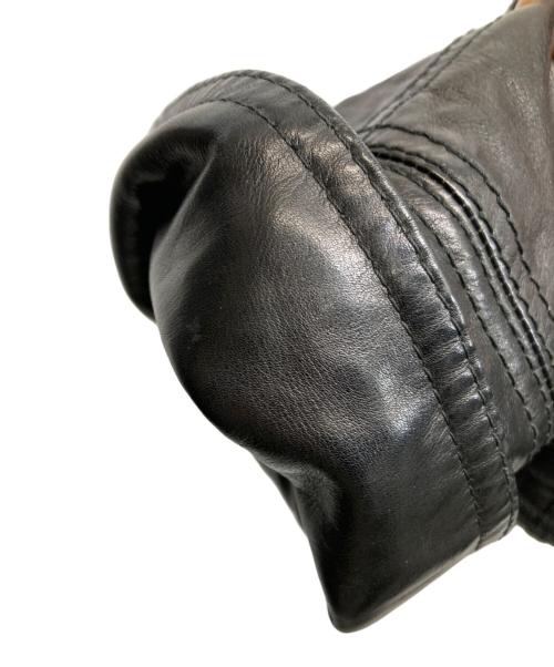 GUCCI（グッチ）GUCCI (グッチ) スタンドカラーライダースジャケット ブラック サイズ:50の古着・服飾アイテム