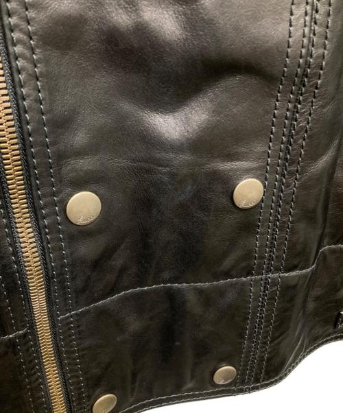 GUCCI（グッチ）GUCCI (グッチ) スタンドカラーライダースジャケット ブラック サイズ:50の古着・服飾アイテム