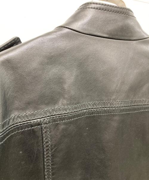 GUCCI（グッチ）GUCCI (グッチ) スタンドカラーライダースジャケット ブラック サイズ:50の古着・服飾アイテム