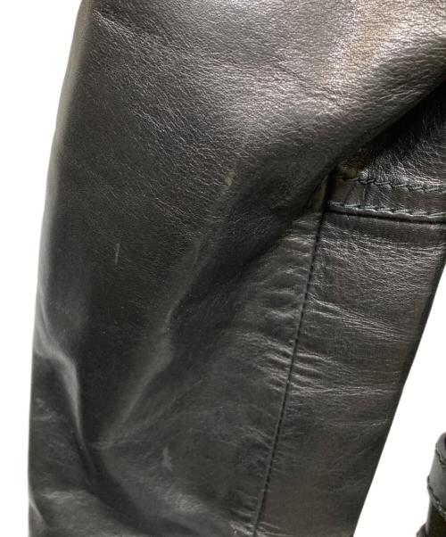 GUCCI（グッチ）GUCCI (グッチ) スタンドカラーライダースジャケット ブラック サイズ:50の古着・服飾アイテム