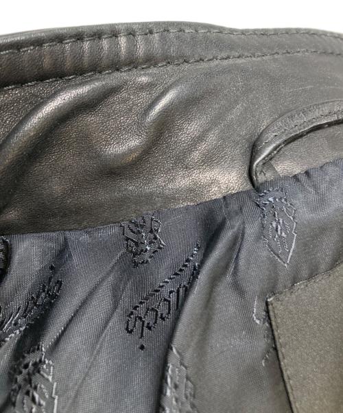 GUCCI（グッチ）GUCCI (グッチ) スタンドカラーライダースジャケット ブラック サイズ:50の古着・服飾アイテム