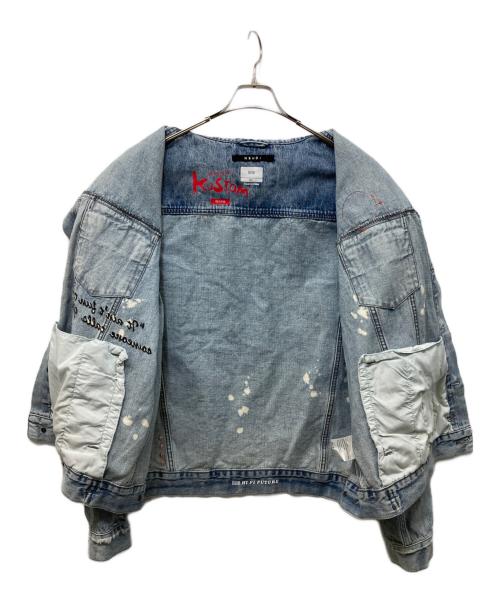 Ksubi（スビ）Ksubi (スビ) OH G JACKET ACID TRIP TRASH ブルー サイズ:SIZE XLの古着・服飾アイテム