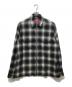 Supreme（シュプリーム）の古着「SHADOW PLAID FLANNEL ZIP SHIRT」｜グレー