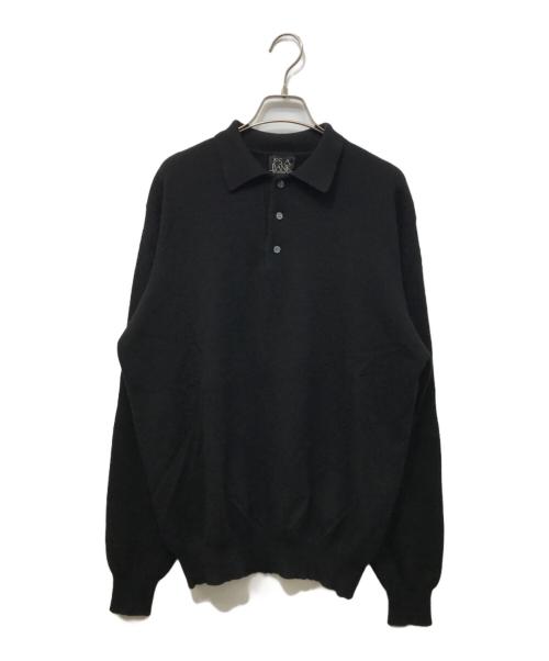 JOS.A.BANK（ジョス エー バンク）JOS.A.BANK (ジョス エー バンク) カシミヤニットポロシャツ ブラック サイズ:SIZE Mの古着・服飾アイテム