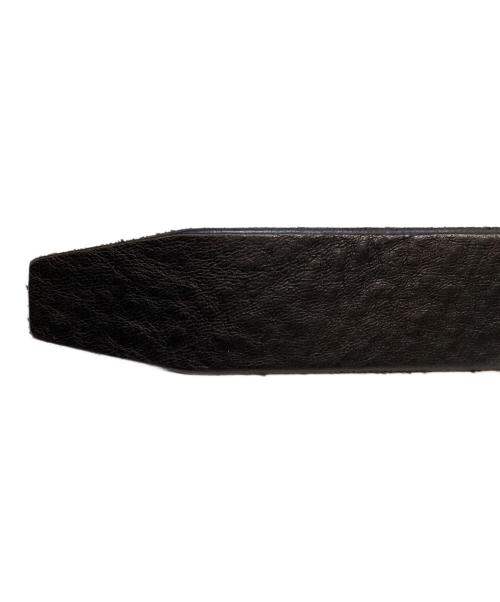 LOEFF（ロエフ）LOEFF (ロエフ) スクエアバックルベルト ブラックの古着・服飾アイテム