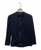 PRADA SPORTSプラダスポーツ）の古着「ストレッチナイロンライダースジャケット」｜ブラック