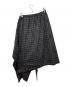 中古・古着 Haat (ハート) 変形 チェック ロングスカート ブラック サイズ:3：15000円