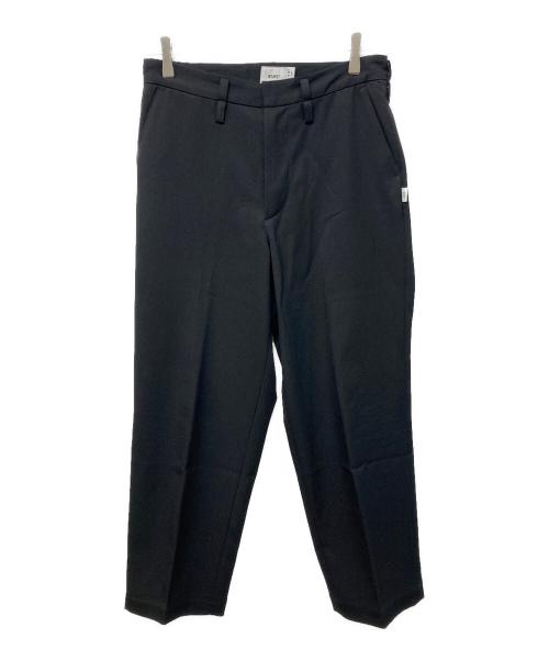 WTAPS（ダブルタップス）WTAPS (ダブルタップス) CREASE DL TROUSERS POLY. TWILL ブラック サイズ:01の古着・服飾アイテム