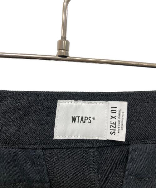 WTAPS（ダブルタップス）WTAPS (ダブルタップス) CREASE DL TROUSERS POLY. TWILL ブラック サイズ:01の古着・服飾アイテム