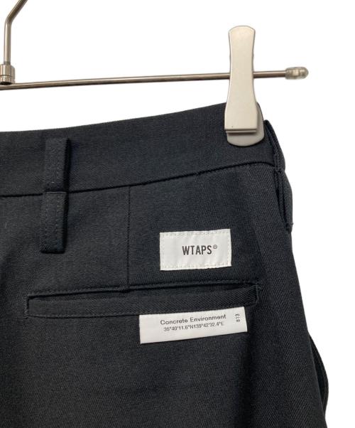 WTAPS（ダブルタップス）WTAPS (ダブルタップス) CREASE DL TROUSERS POLY. TWILL ブラック サイズ:01の古着・服飾アイテム