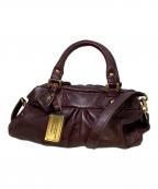 Marc by Marc Jacobsマークバイマークジェイコブス）の古着「クラシックQ BABY GROOVEE 2WAYハンドバッグ」｜ボルドー