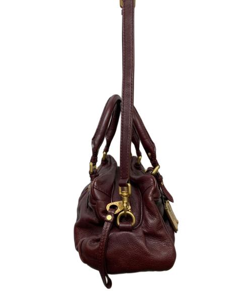 Marc by Marc Jacobs（マークバイマークジェイコブス）Marc by Marc Jacobs (マークバイマークジェイコブス) クラシックQ BABY GROOVEE 2WAYハンドバッグ ボルドーの古着・服飾アイテム