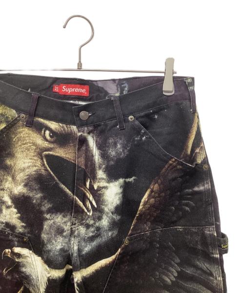 SUPREME（シュプリーム）SUPREME (シュプリーム) Eagle Double Knee Denim Painter Pant ブラック サイズ:32の古着・服飾アイテム