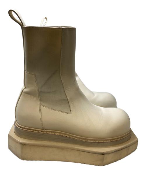 RICK OWENS（リックオウエンス）RICK OWENS (リックオウエンス) BEATLE TURBO CYCLOPS BOOTS アイボリー サイズ:40の古着・服飾アイテム