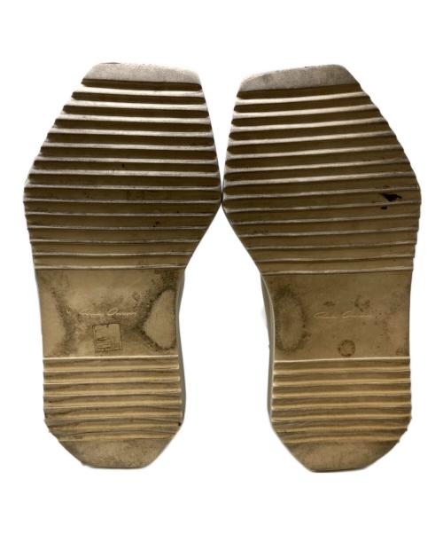 RICK OWENS（リックオウエンス）RICK OWENS (リックオウエンス) BEATLE TURBO CYCLOPS BOOTS アイボリー サイズ:40の古着・服飾アイテム