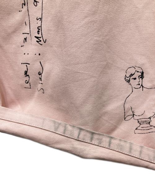 Knuth Marf（クヌースマーフ）Knuth Marf (クヌースマーフ) high waist tattoo pants ピンク サイズ:Sの古着・服飾アイテム