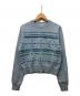 DAIRIKU（ダイリク）の古着「ビジュー クロス タイト ニット」｜ブルー