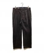 PHIGVELフィグベル）の古着「CORDUROY TROUSERS」｜ブラック