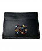 DOLCE & GABBANAドルチェ＆ガッバーナ）の古着「Embellished Logo Card Holder」｜ブラック