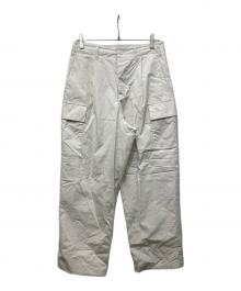 ATON（エイトン）の古着「ニドムウェザーイージーカーゴパンツ」｜ホワイト