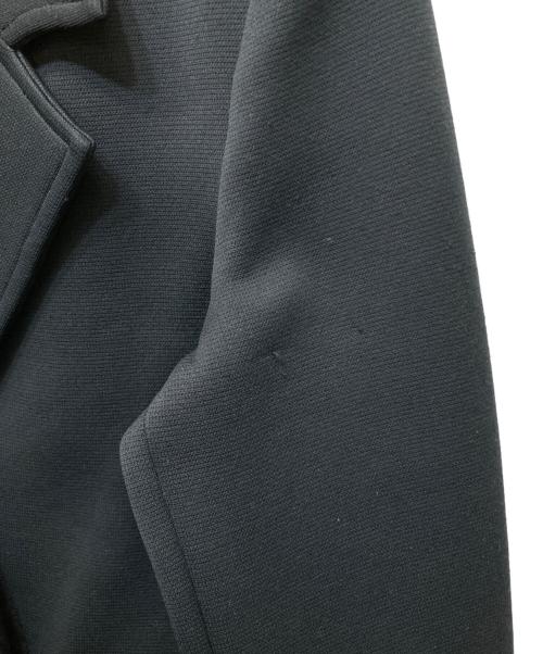 quaranciel（カランシエル）quaranciel (カランシエル) ジャージー テーラード ダブル ジャケット ネイビー サイズ:38の古着・服飾アイテム