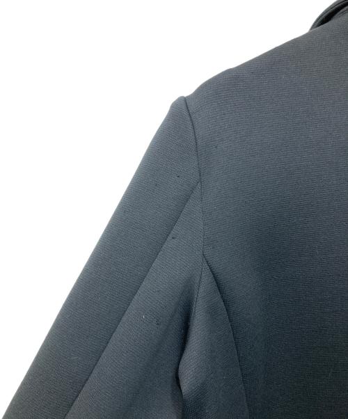 quaranciel（カランシエル）quaranciel (カランシエル) ジャージー テーラード ダブル ジャケット ネイビー サイズ:38の古着・服飾アイテム