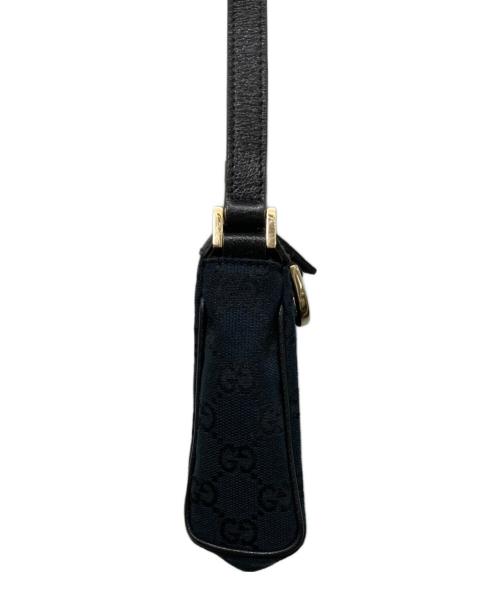 GUCCI（グッチ）GUCCI (グッチ) GGキャンバス ハンドポーチ ブラックの古着・服飾アイテム