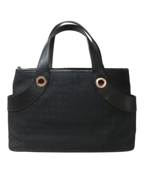 BVLGARI（ブルガリ）BVLGARI (ブルガリ) ロゴマニア ハンドバッグ ブラックの古着・服飾アイテム