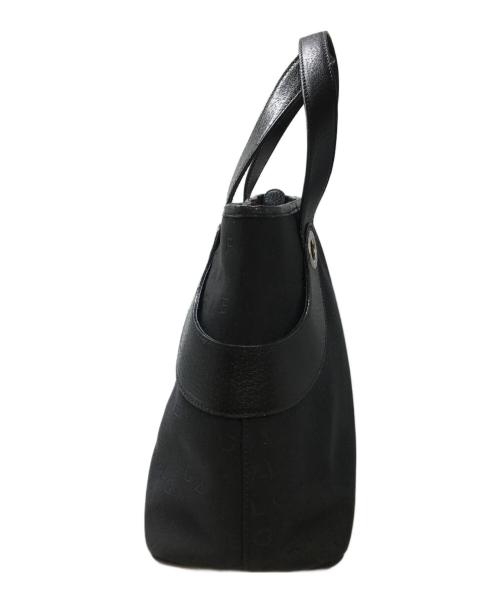 BVLGARI（ブルガリ）BVLGARI (ブルガリ) ロゴマニア ハンドバッグ ブラックの古着・服飾アイテム