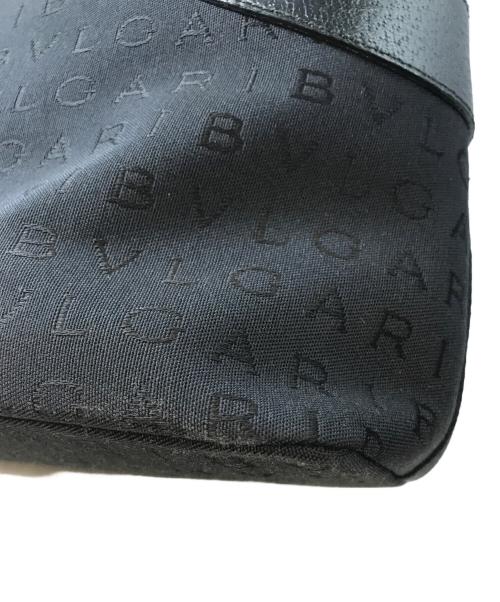 BVLGARI（ブルガリ）BVLGARI (ブルガリ) ロゴマニア ハンドバッグ ブラックの古着・服飾アイテム