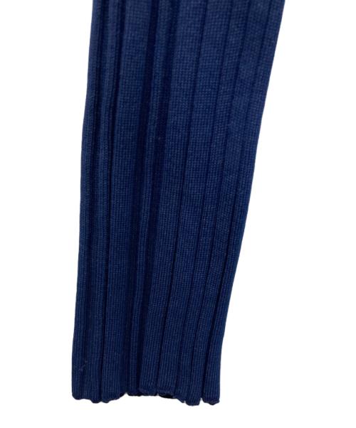 PLEATS PLEASE（プリーツプリーズ）PLEATS PLEASE (プリーツプリーズ) プリーツハイネックニット ネイビー サイズ:FREEの古着・服飾アイテム