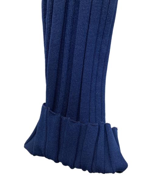 PLEATS PLEASE（プリーツプリーズ）PLEATS PLEASE (プリーツプリーズ) プリーツハイネックニット ネイビー サイズ:FREEの古着・服飾アイテム