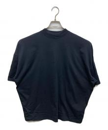 JIL SANDER（ジルサンダー）の古着「モックネックオーバーサイズTシャツ」｜ブラック