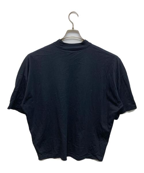 JIL SANDER（ジルサンダー）JIL SANDER (ジルサンダー) モックネックオーバーサイズTシャツ ブラック サイズ:Sの古着・服飾アイテム